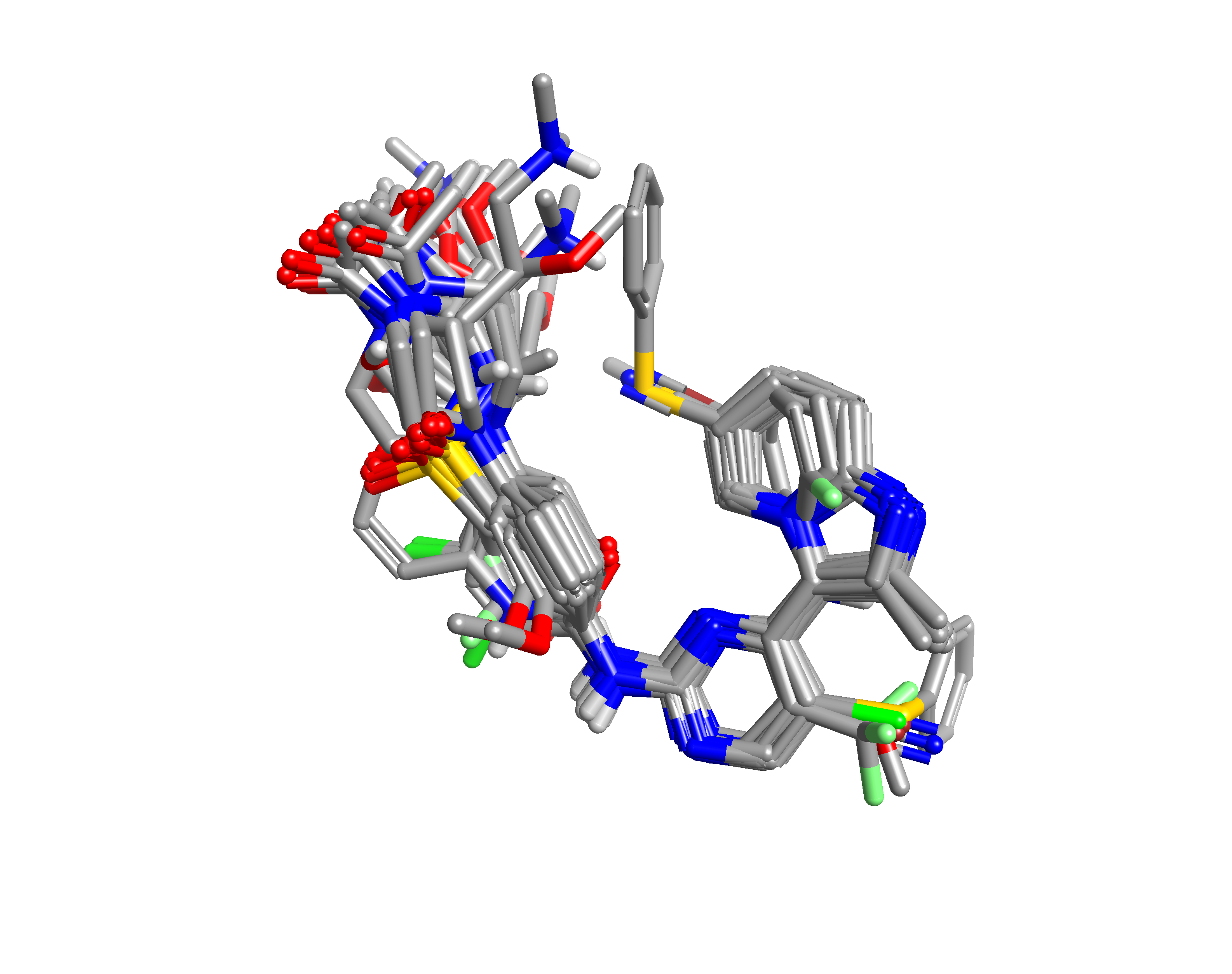 Figure 2_ Alignment of 38 CDK2 inhibitors to PDB1OIT and CHEMBL70808
