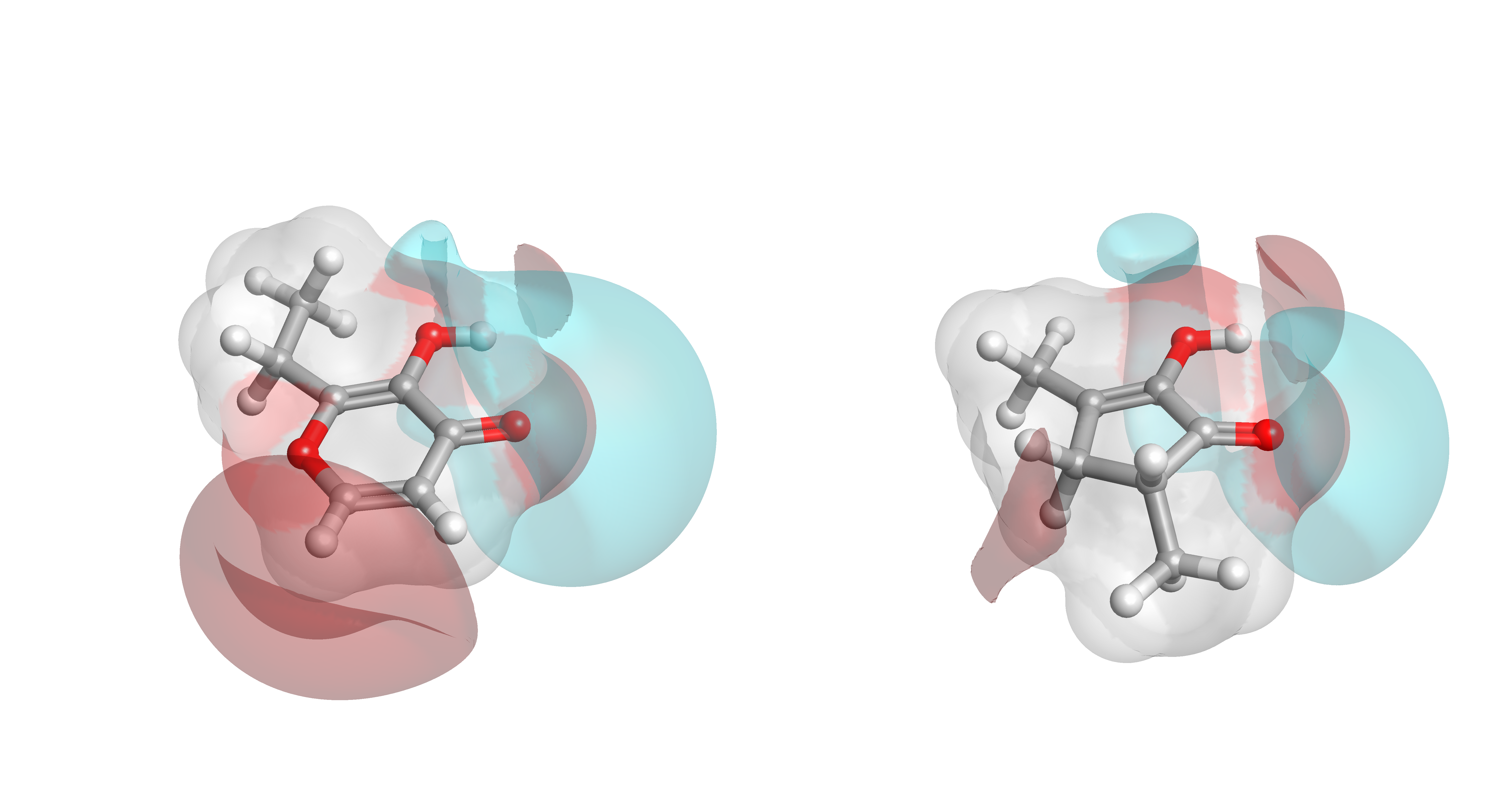 Figure 2_molecular fields around two caramels_ethyl maltol and furaneol