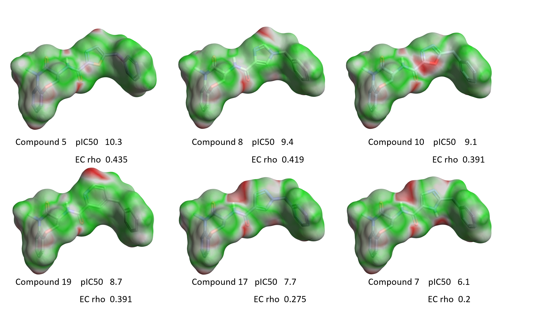 Figure 10_EC maps of a few examples with variation around the isoxazole ring