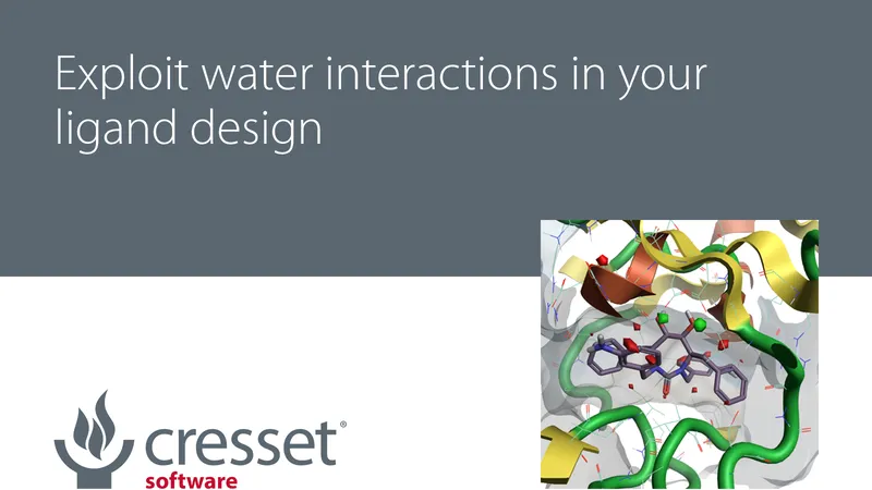Exploit water interactions in your ligand design