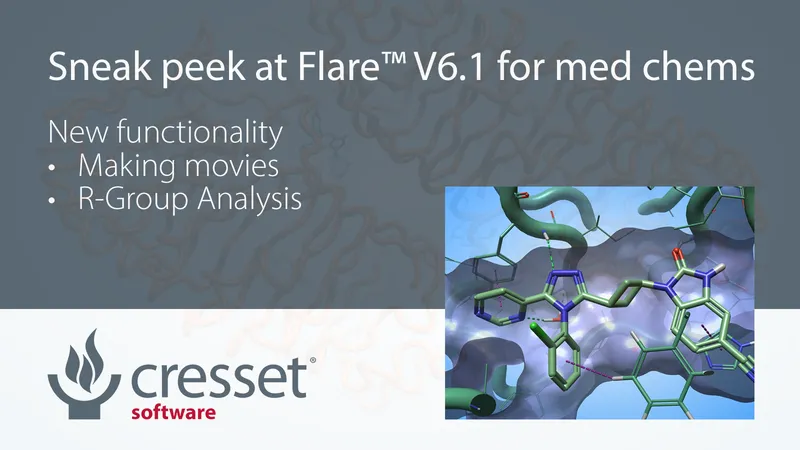 Sneak peek at Flare V6.1 for medicinal chemists