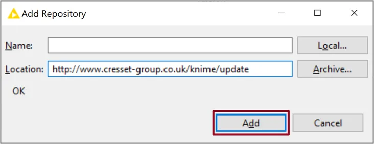 Updating Cresset KNIME nodes step 2
