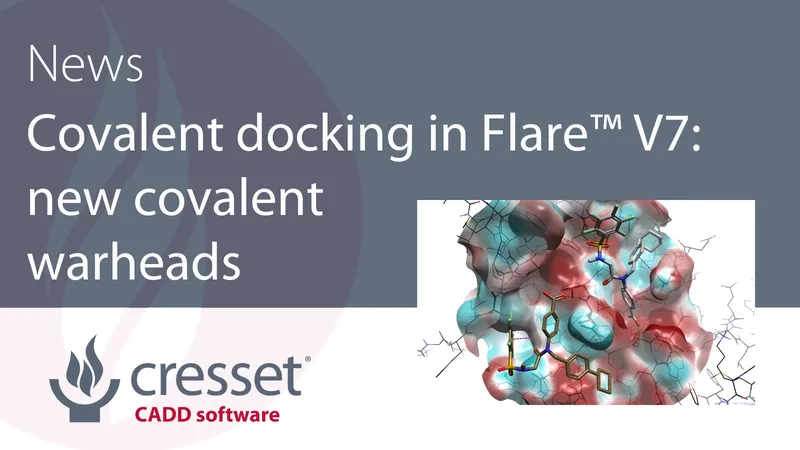 Covalent Docking in Flare V7 New Covalent Warheads