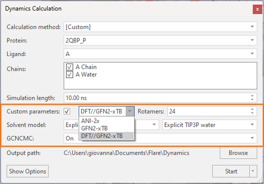 Creating custom torsion parameters for the Open Force Field in Flare V7