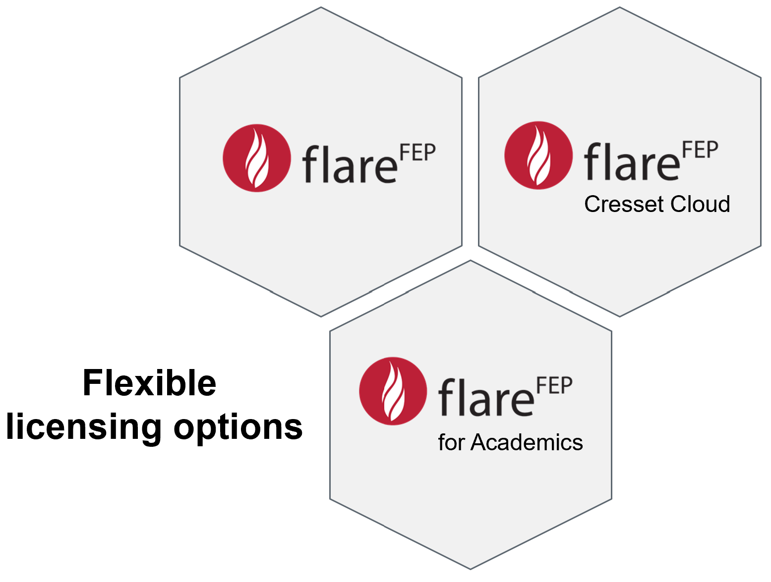 Flexible licencing options for Flare FEP