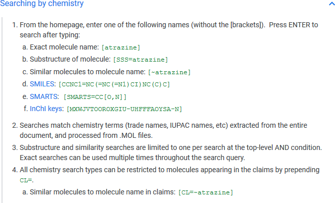 Google Patents now supports chemistry-aware searches through the RDKit.