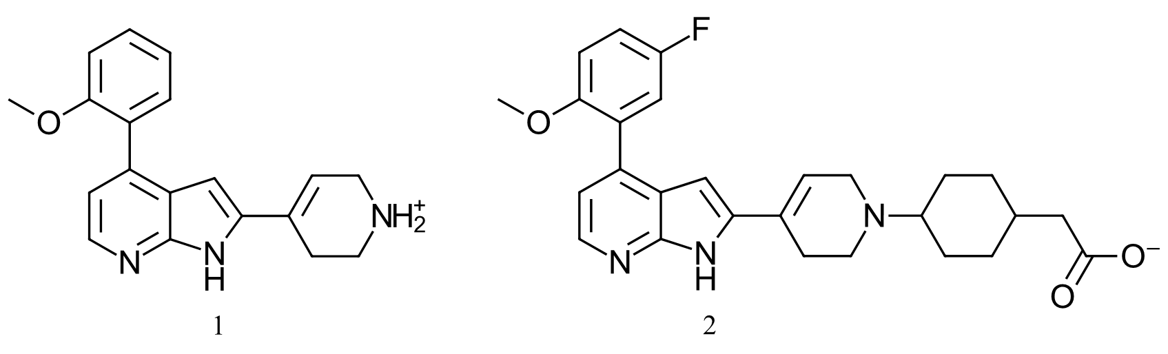 Figure 2. Compound 1 (4PEP) and Compound 2
